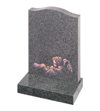 Rustenburg granite children’s headstone with lullaby influenced design.